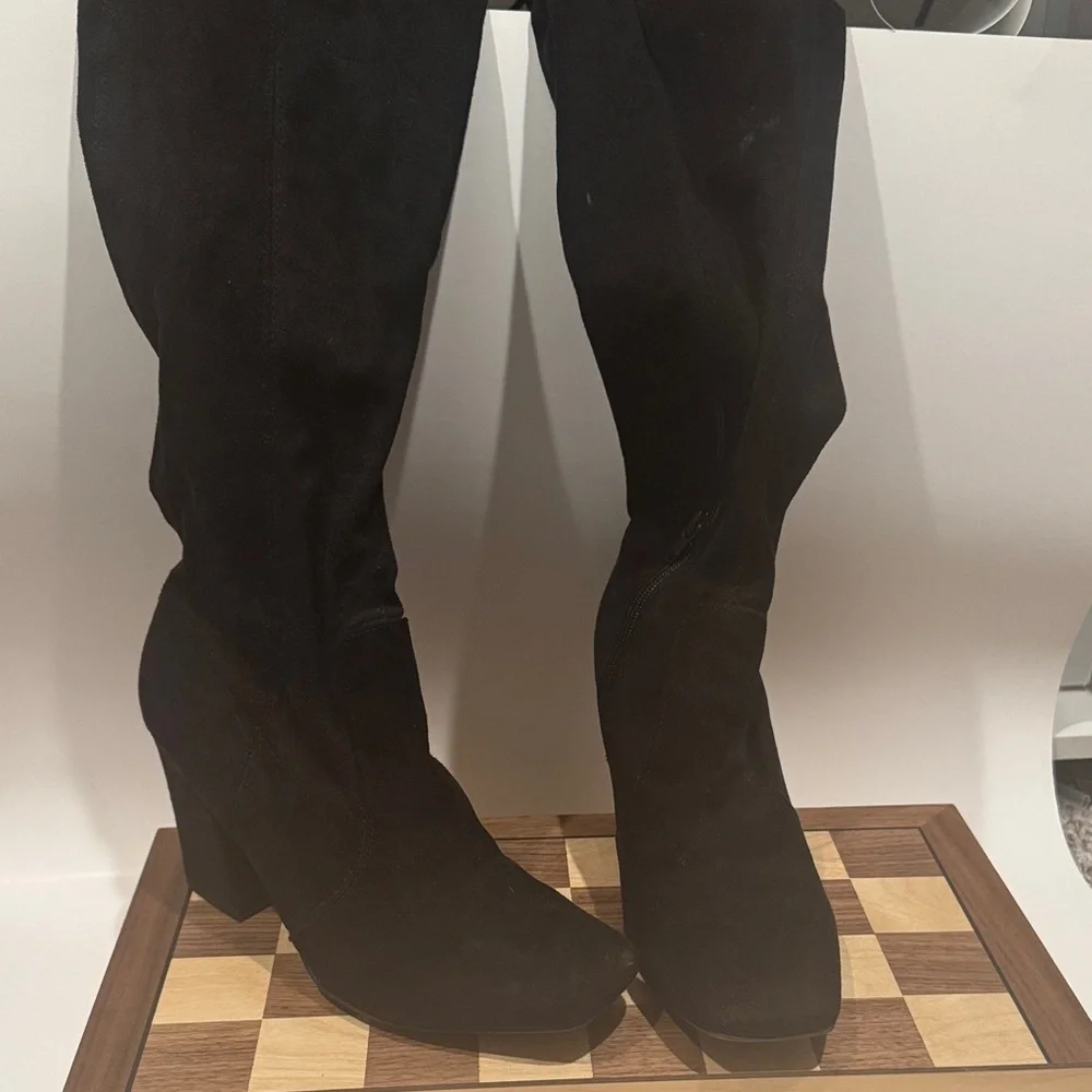 Balance Collection Black Heeled Boots - Picture 1 of 1